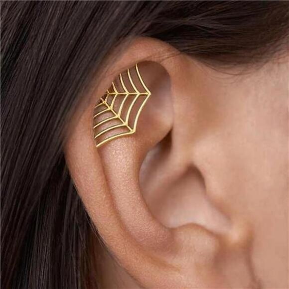 Hidden Helix Earrings –Delicate Alloy Cartilage Piercing Jewelry, Hypoallergenic - Picture 2 of 5